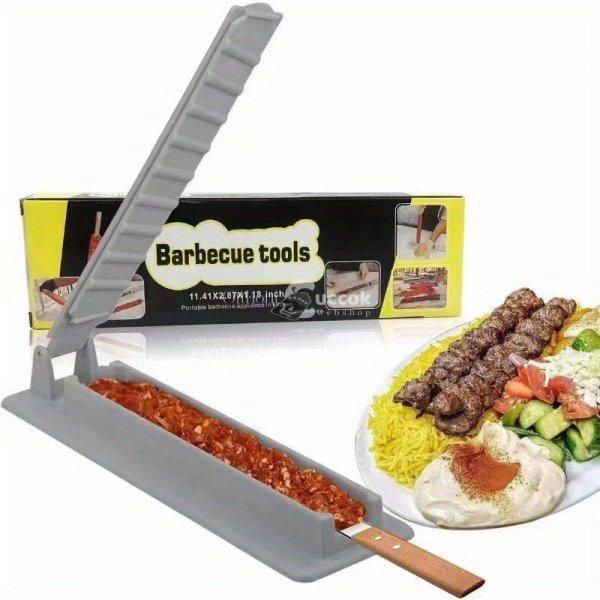 Erős BBQ Kebab Készítő 6 Nyársal