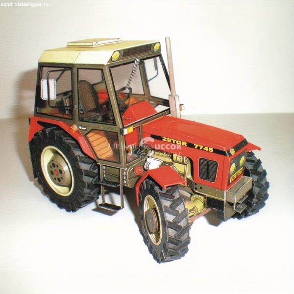 Cseh Zetor traktor papírmodell készlet