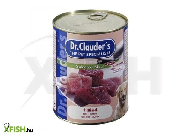 Dr.clauders dog selected meat marhás konzerv 800g, 6 db/csomag