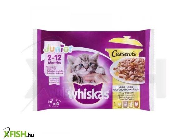 Whiskas alutasak 4-pack pure delight baromfi  aszpikban junior  4x85g
multipack, 13 db/csomag