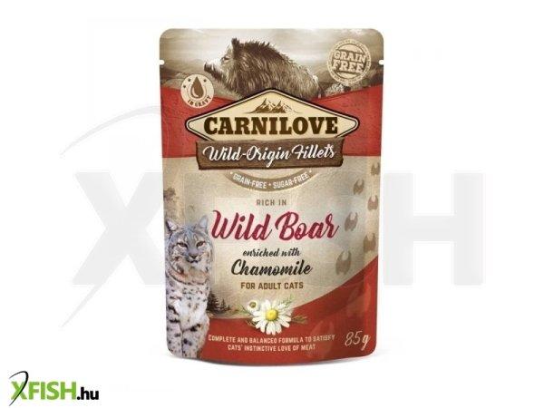 Carnilove cat tasakos wild boar with chamomile - vaddisznó kamillával 85g, 24
db/csomag