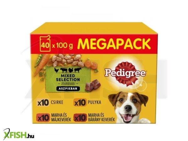 Pedigree alutasak 40-pack 40*100g marha-baromfi-bárány multipack, 1 db/csomag