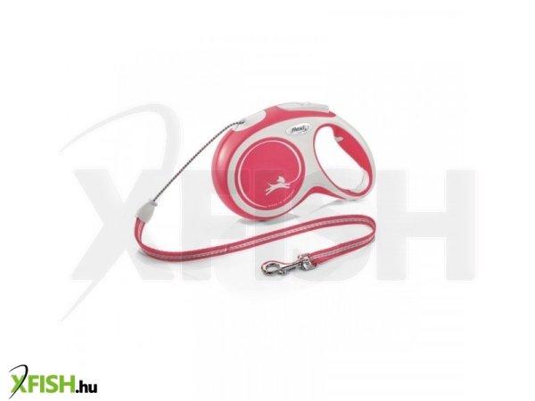 Flexi New Comfort zsinóros automata póráz M 8m piros