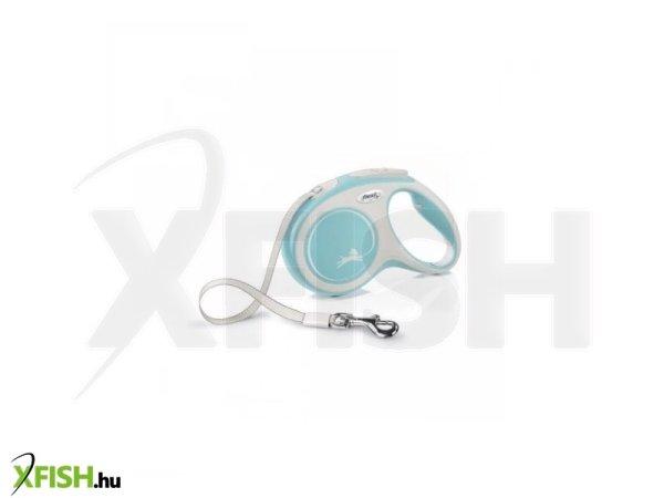 Flexi New Comfort szalagos automata póráz M 5m világos kék