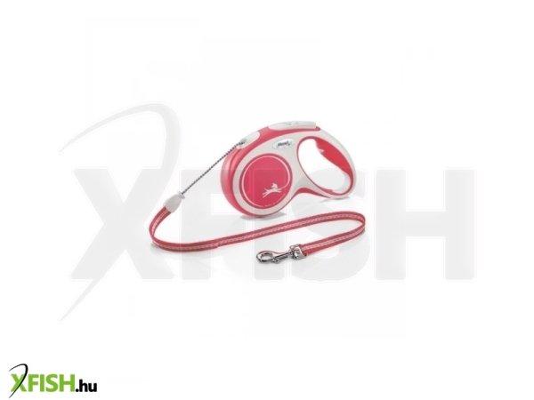 Flexi New Comfort zsinóros automata póráz M 5m piros
