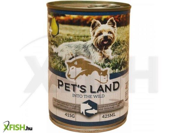Pet S land dog konzerv sertés-hal körtével 415g