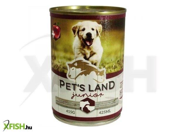 Pet S land dog junior konzerv marhamáj-bárányhús almával 415g