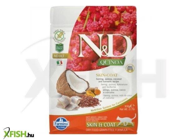 N&d cat quinoa skin & coat hering 300g