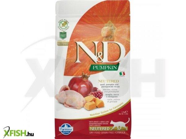 N&d cat grain free pumpkin fürj ivartalanított 1,5kg