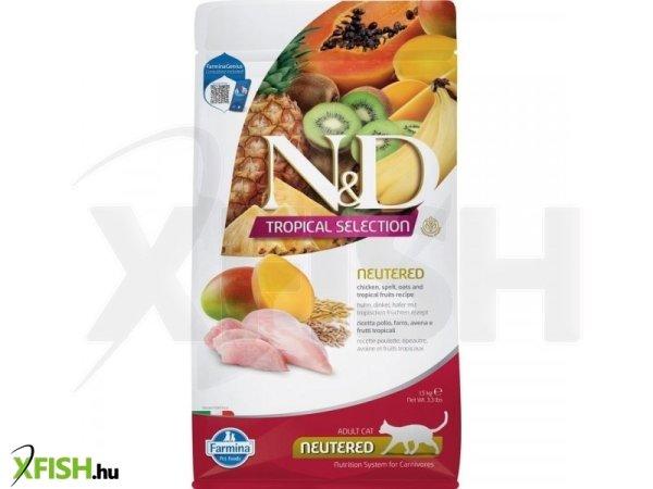 N&d tropical selection cat chicken neutered adult 1,5kg