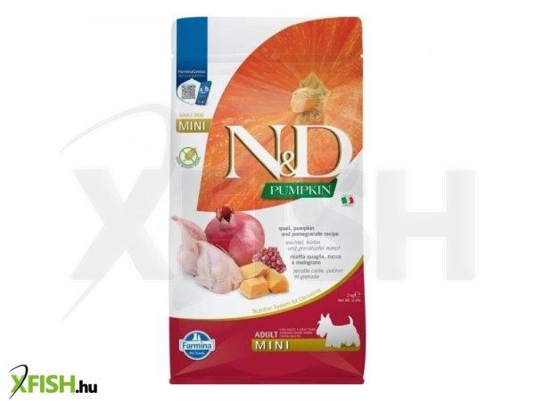 N&d pumpkin dog fürj & sütőtök,gránátalma adult mini 2kg