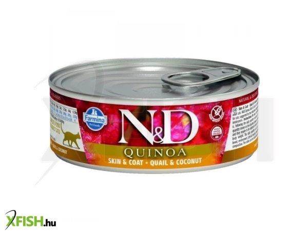 N&d quinoa cat konzerv fürj & kókusz 80g
