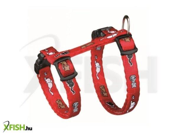 Trixie hám és póráz cica egérmintás 21-33cm/8mm, 1,2m