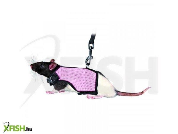 Trixie hám pórázzal nylon rágcsálóknak strapabíró 12-18cm 1,20cm