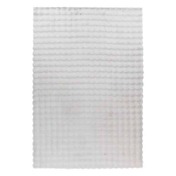 Szőnyeg, dombormintás, ezüst, poliészter, 80x150 cm - WISPORA - Butopêa