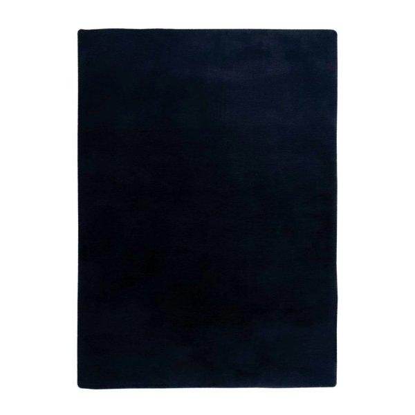 Szőnyeg, szőrme, sötétkék, poliészter, 160x230 cm - TOUDOU - Butopêa