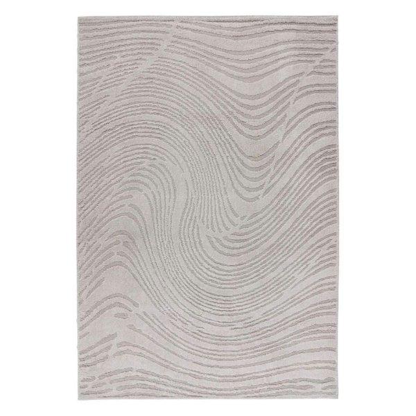 Szőnyeg, íves vonalakkal mintázott, ezüst - szürke, poliészter, 120x170 cm
- MYRALIS - Butopêa