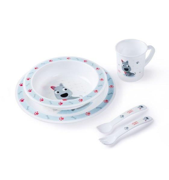 Canpol Babies Műanyag étkészlet (12h+) - Kék