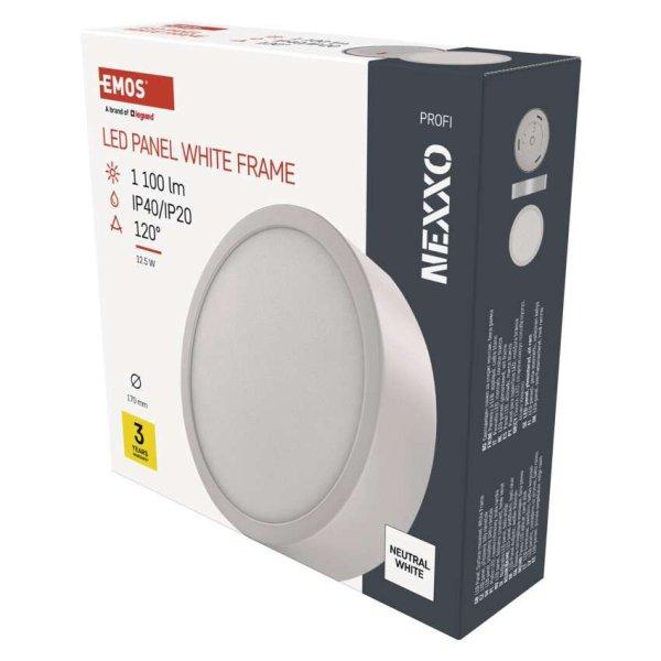 EMOS ZM5135, LED felületi lámpatest NEXXO, kerek, fehér, 12,5W, Természetes
fehér
