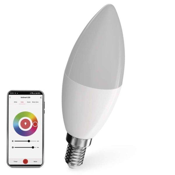 EMOS ZQW322R, LED izzó GoSmart gyertya / E14 / 4,8 W (40 W) / 470 lm / RGB /
dimmelhető / Wi-Fi