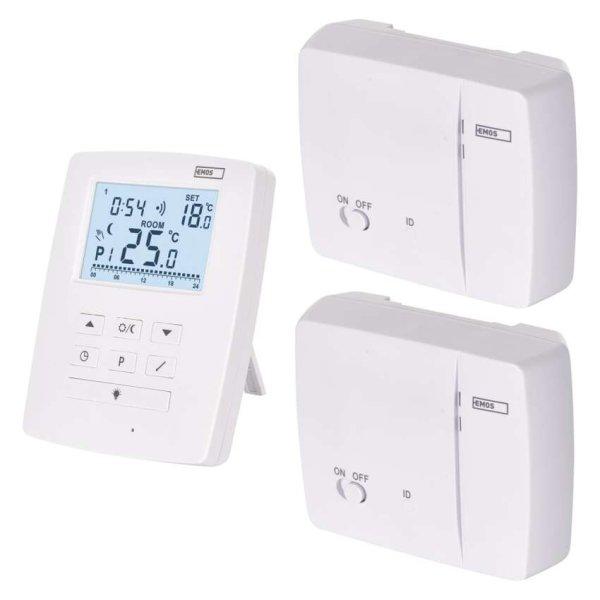 EMOS P5611OT-2R, Programozható vezeték nélküli OpenTherm szobatermosztát 2
vevőegységgel P5611OT-2R 