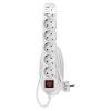 EMOS P1621, Hosszabbt 1,4 m / 6 aljzat / fehr / PVC / 1 m