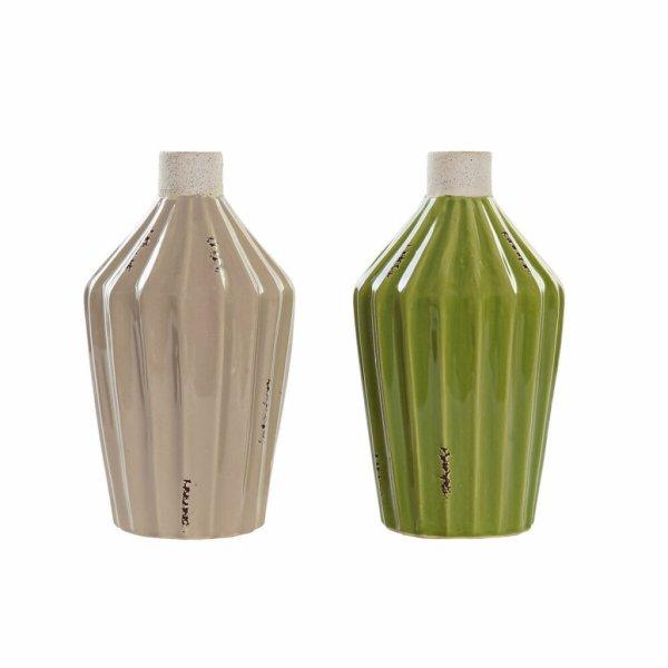 Váza DKD Home Decor Porcelán Bézs szín Zöld Shabby Chic (12.5 x 12.5 x 23
cm) (2 pcs) MOST 11725 HELYETT 7019 Ft-ért!