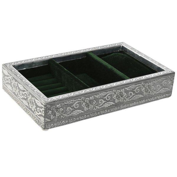 Ékszeres doboz Home ESPRIT Zöld Ezüst színű Fa Alumínium 25 x 15 x 5 cm
MOST 10758 HELYETT 6441 Ft-ért!