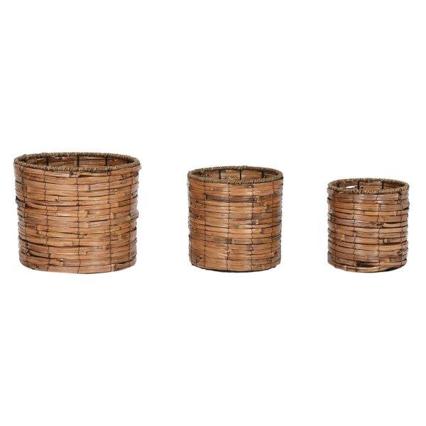 Virágcserepek készlete Home ESPRIT Barna Fém Rattan Trópusi 31 x 31 x 27 cm
MOST 20674 HELYETT 12104 Ft-ért!