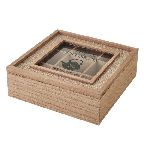 Teafilter tartó Természetes Kristály Fenyő Fa MDF 24 x 24 x 8 cm MOST 12197
HELYETT 7300 Ft-ért!