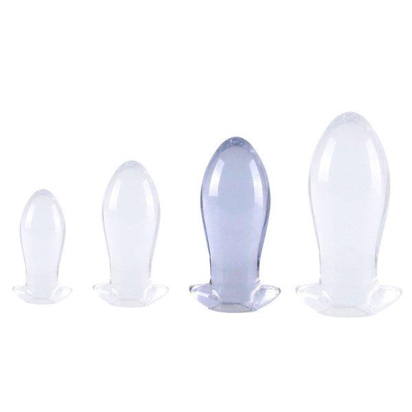 Plug Egg Clear – átlátszó prémium tojás vibrátor