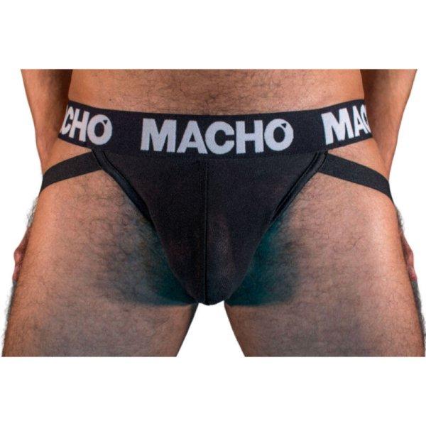 Macho MX25NN – prémium fekete jock szexi alsó L-es méretben
