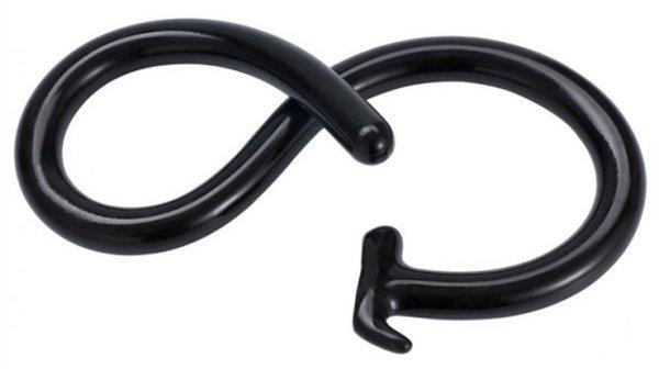 Mega Snake – hosszú, fekete premium dildó 100 x 3 cm