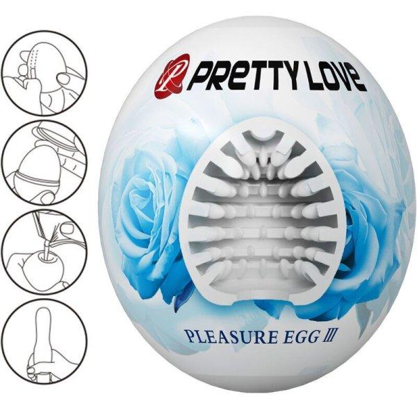 Pretty Love - férfi maszturbátor tojás, fehér