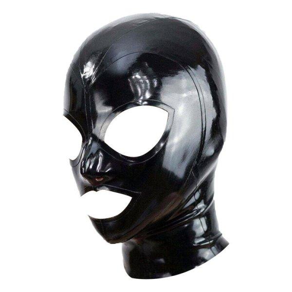 Black Texie – latex balaklava érzéki átöleléssel