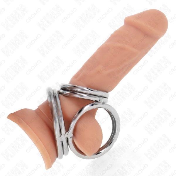 KINK – Prémium króm fém péniszgyűrű 3,8-5 cm