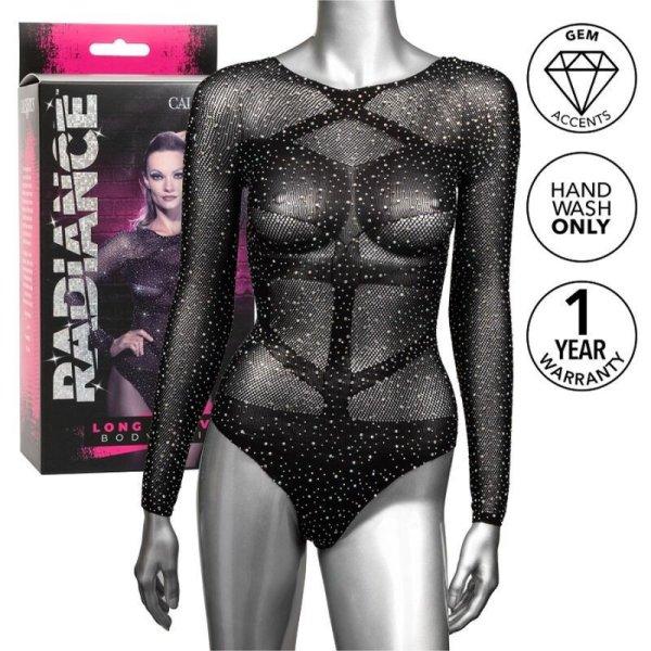 CALEXOTICS – érzéki, hosszú ujjú bodyszett strasszal