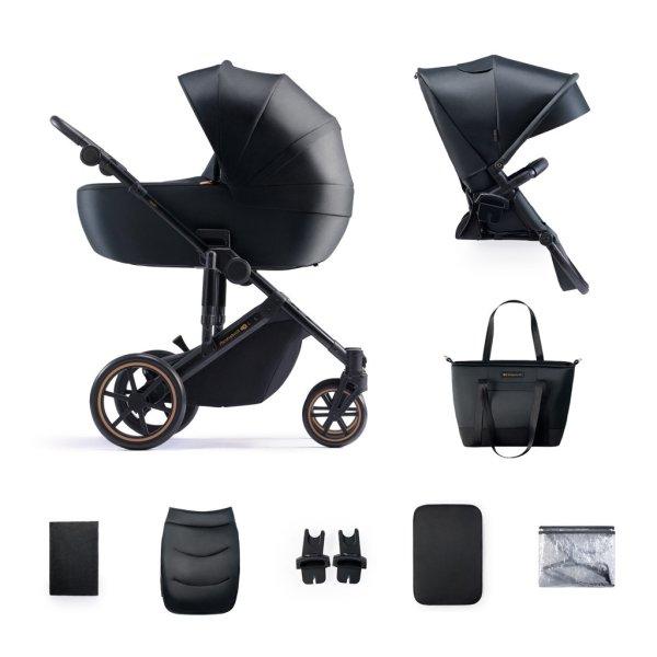 KINDERKRAFT Babakocsi kombinált 2 az 1-ben Prime 2 Black
