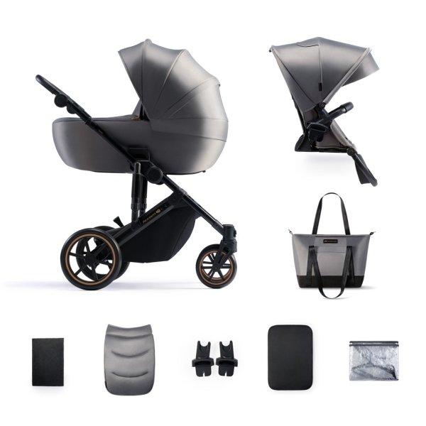 KINDERKRAFT Babakocsi kombinált 2 az 1-ben Prime 2 Grey