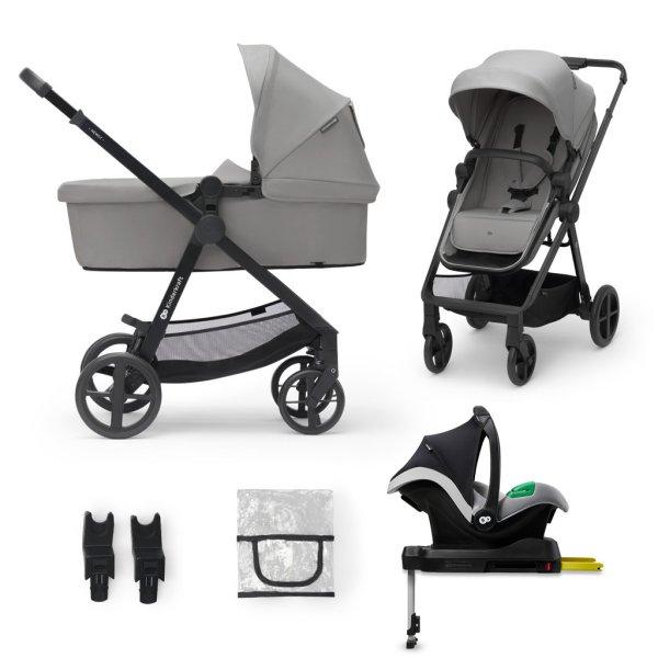 KINDERKRAFT Babakocsi kombinált 4 az 1-ben Newly Classic Grey + Mink PRO