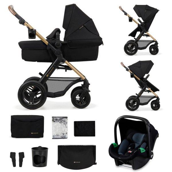 KINDERKRAFT Babakocsi kombi Moov 2 Air 3 az 1-ben Pure Black
