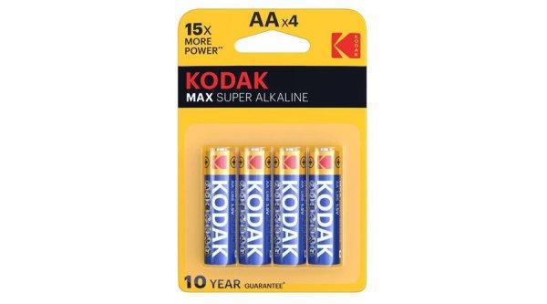 Kodak MAX Alkáli Tartós Ceruza Elem AA LR6 (1,5V) B4
