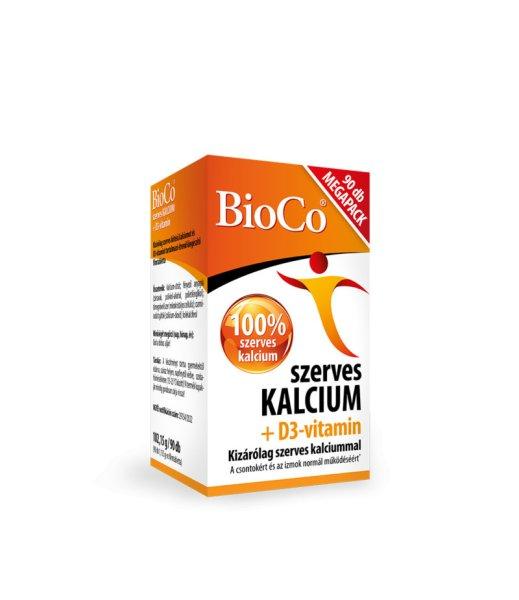 BIOCO SZERVES KALCIUM+D3 VIT. TABL.90DB