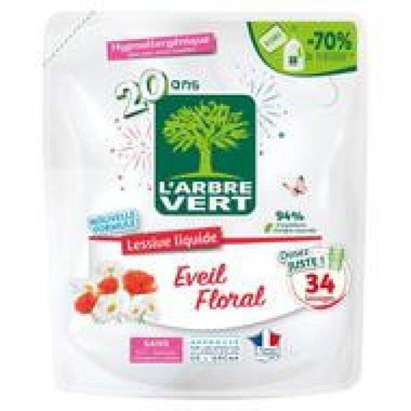 Larbre vert folyékony mosószer érzékeny bőrre a családnak és a babának
1530 ml