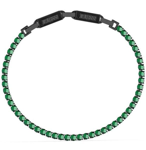 Guess Férfi acél karkötő cirkónium kövekkel Eternity JUMB03237JWBKGNT/U