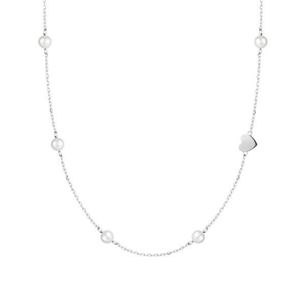 Preciosa Romantikus nyaklánc folyami gyöngyökkel és szívvel Pearl Passion
6156 01