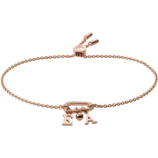 Emporio Armani Időtlen bronz karkötő cirkónium kövekkel EG3529221
