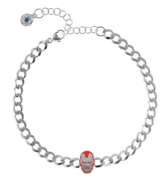 Disney Ezüst karkötő Iron Man Marvel BS00084SRRQL-7-XS