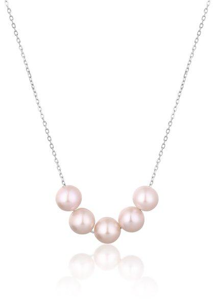JwL Luxury Pearls Gyengéd ezüst nyaklánc rózsaszín folyami gyöngyökkel
JL0784