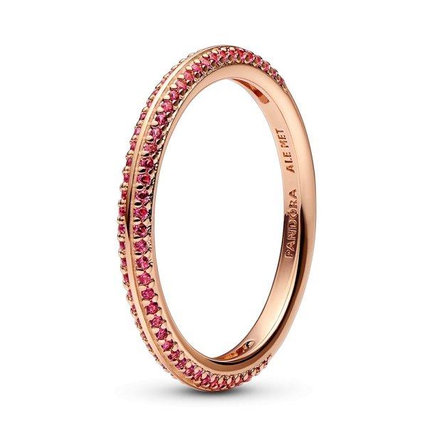 Pandora Csillogó aranyozott gyűrű Rose Me 189679C02 50 mm